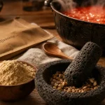 Akpi : graines, poudre et sauce ivoirienne