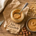 Pot de pate d arachide naturelle avec arachides grillées