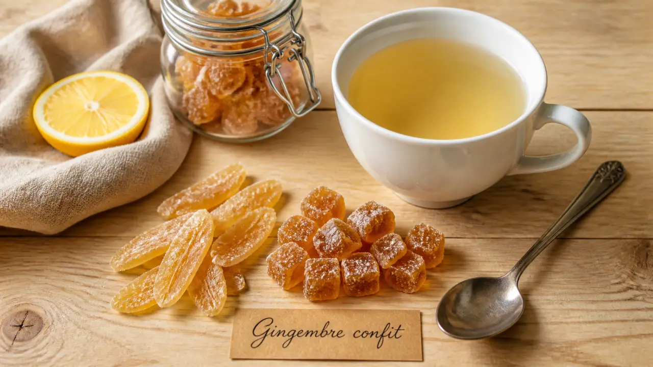 Gingembre confit : bienfaits pour la digestion, à consommer avec modération