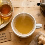Citron miel gingembre : infusion chaude au citron, miel et gingembre
