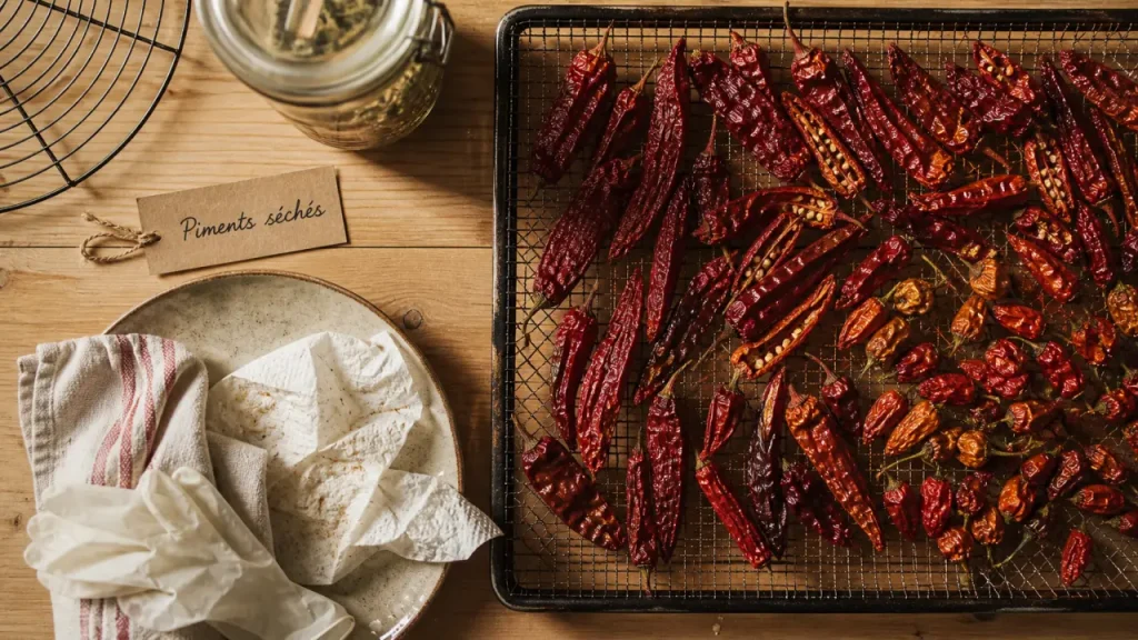 Four, fil ou déshydrateur : comment faire sécher des piments sans moisissure ?