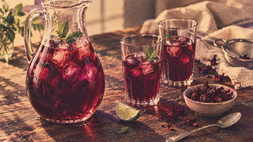 Bissap alcoolisé : 10 cl de rhum pour 2 litres, avec un goût d’hibiscus bien préservé