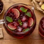Photo bissap gingembre maison, 2 litres, sans amertume