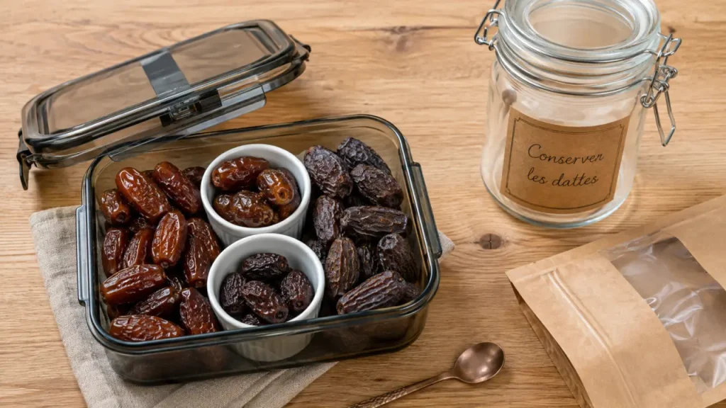 Dattes au frigo, au congélateur ou au placard : quelle conservation selon leur texture ?