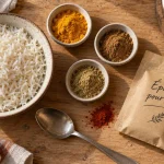 Epice pour riz : curcuma, cumin et paprika pour aromatiser le riz