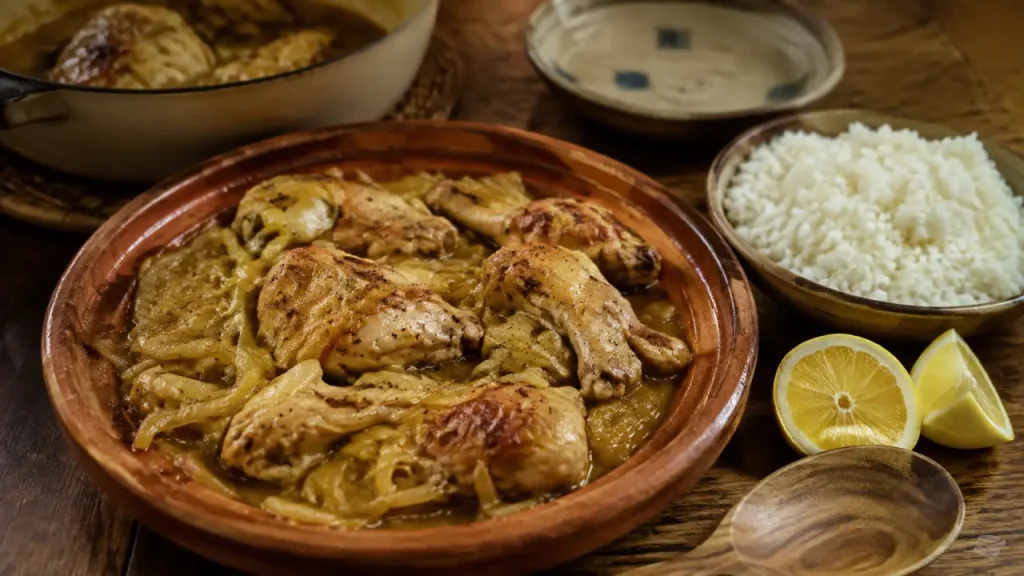 Yassa poulet réussi : citron, oignons fondants et cuisson sans poulet sec