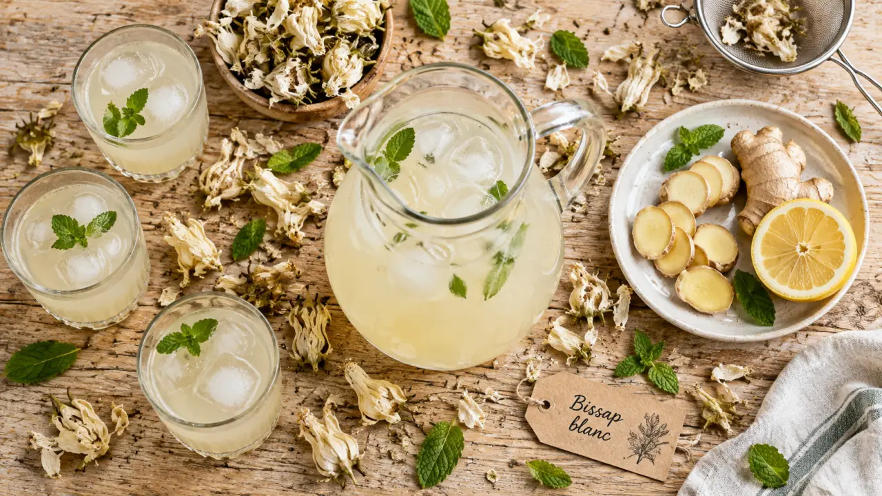Bissap blanc, infusion aux calices d’hibiscus blancs