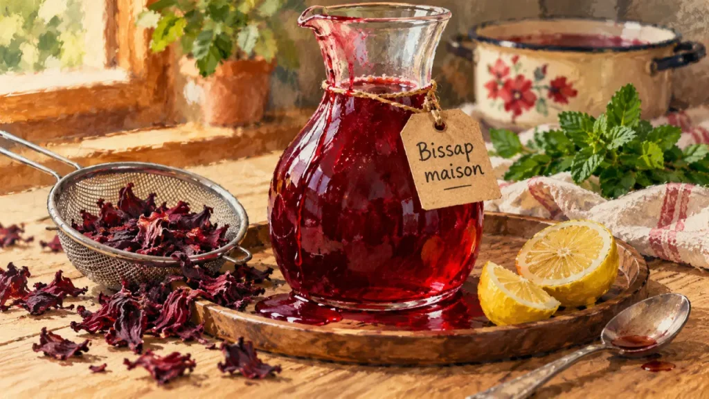 25 g de fleurs par litre : la recette du bissap et 3 méthodes à comparer