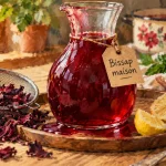Comment faire le bissap : recette 25 g par litre, photo bissap rouge à la fleur d’hibiscus