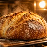 Cuire le pain maison au four : croûte dorée