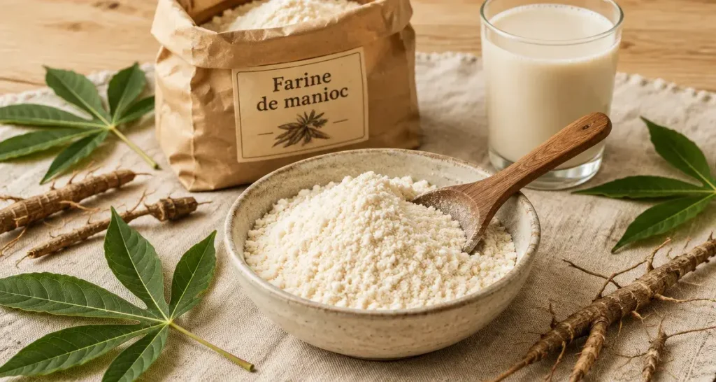 Farine de manioc : une farine sans gluten, mais pas un équivalent du blé