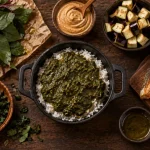 Feuille de bissap en sauce, nappant le riz