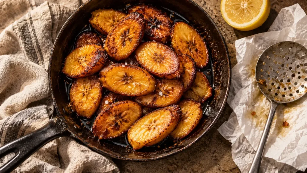 Plantain mûr ou vert : quelle texture choisir pour une friture fondante ?